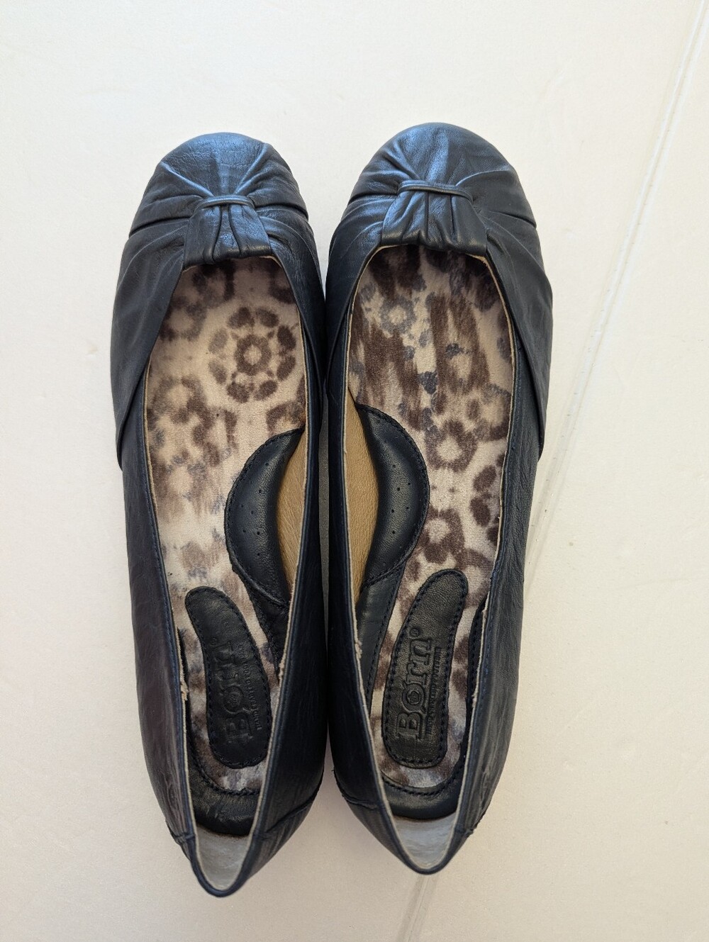 Born Navy Blue Lilly Ballet Flats - Picture 4 of 5